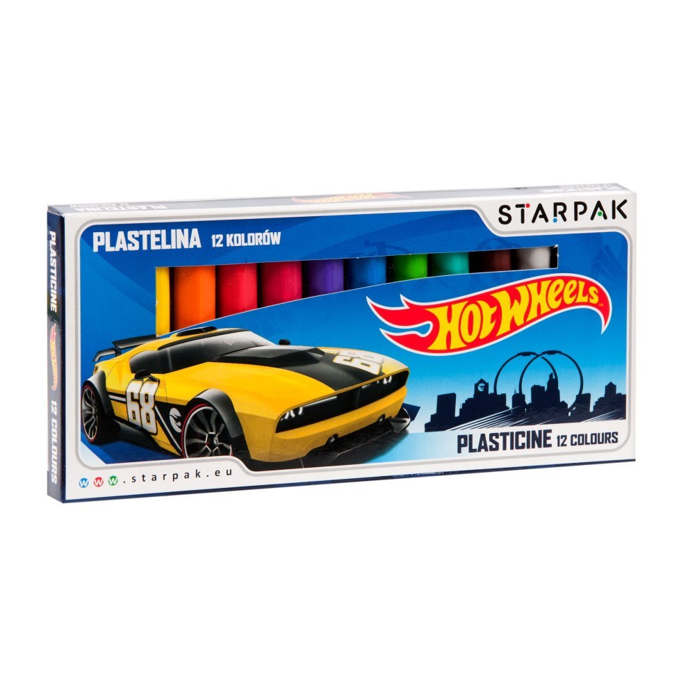 PLASTICIN 12 FARBEN HOT WHEELS STARPAK 337501